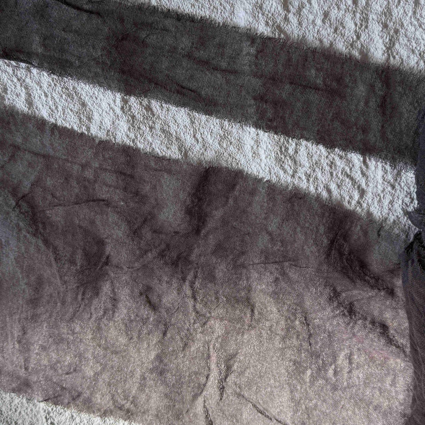 Handmade plant-dyed purple-black magic color gauze junk journal DIY handmade GuMei photo props