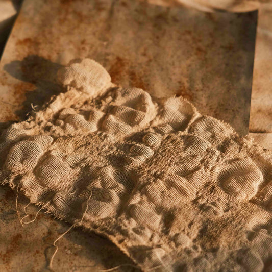 Vintage-Style Burnt-Edge, Coffee-Dyed Gauze — Junk Journal, Art Journal, and Collage Decoration