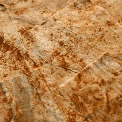 Purely Handcrafted, Rust-Dyed, Mottled & Distressed Decorative Fabric — Artistic Journaling & DIY Crafting