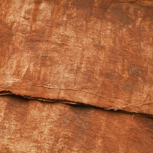Hand-Dyed Rust Fabric — Junk Journal, Artistic Planner, Vintage Steampunk Decoration